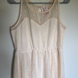 Lace hanky hem dress